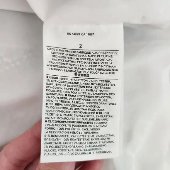 Banana Republic Asymmetric Dressy Gray/White Square Textured Mini Skirt - Size 2 - Picture 6 of 7